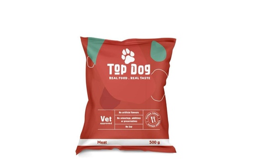 [5099] Top Dog Frozen Meat Meal for Dogs – 500g | Lean Protein & Natural Nutrition