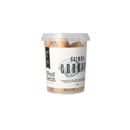 [5068] Woof & Fetch Dog Food Salmon Cookies - 200 g