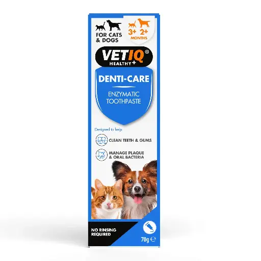 VETIQ Denti-Care Enzymatic Toothpaste for Dogs & Cats 70g