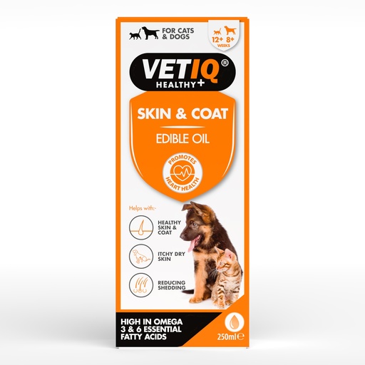 VETIQ Skin & Coat Edible Oil for Dogs & Cats 250ml