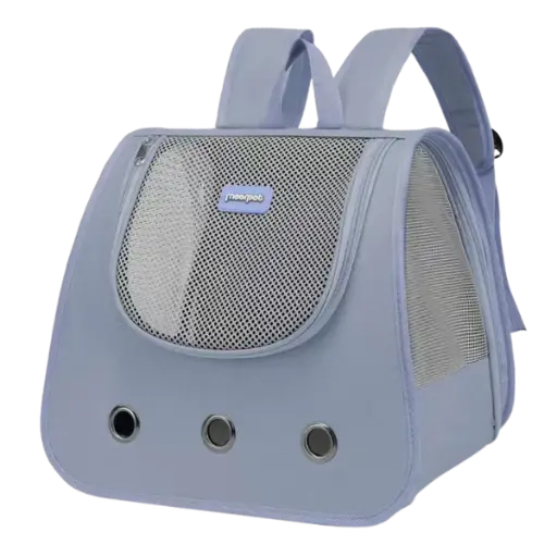 Moorpet Foldable Cat Backpack – 35×30×25 cm | Breathable Double Shoulder Travel Bag for Cats & Small Dogs