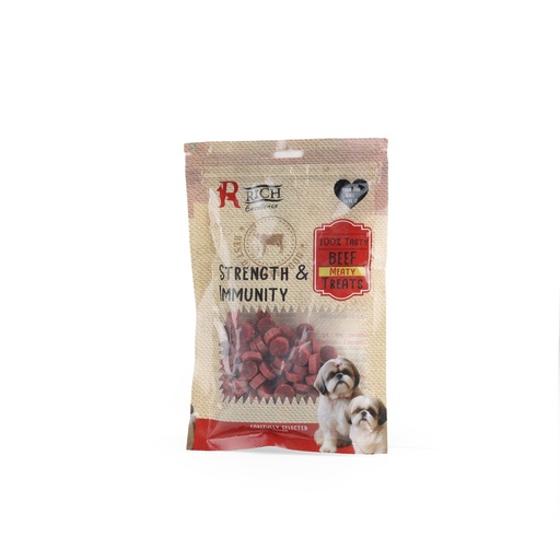 [1912] Rich Excellence Strength & Immunity Beef Meaty Dog Treats 100g
