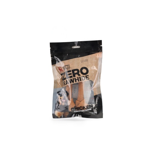 [6815] Rich Excellence Zero Rawhide Chicken Knotted Bone Large Bone 2 Pcs